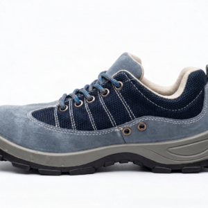 Professional Blue Grey Suede Safety Shoe with Metal Toe Cap